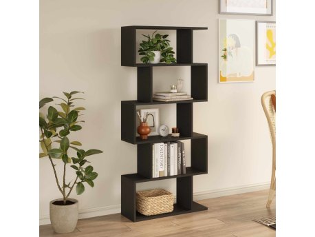 HANAH HOME Polica za knjige Santorini Black