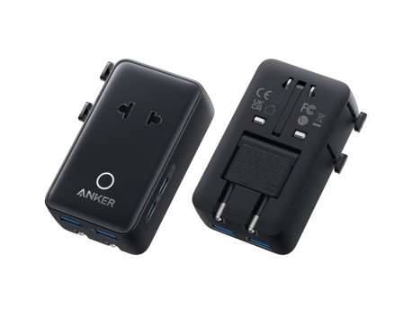 ANKER Nano 20W putni zidni punjač 5-portova (2x USB-A, 2x USB-C, crni