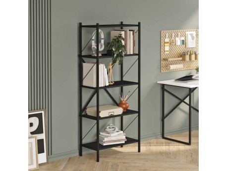 HANAH HOME Polica za knjige London Black