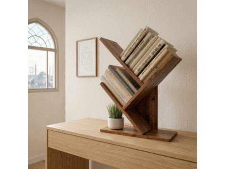 HANAH HOME Polica za knjige Tree Atlantic Pine