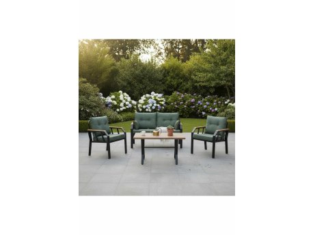 HANAH HOME Baštenska garnitura Nergiz 2+1+1 Green