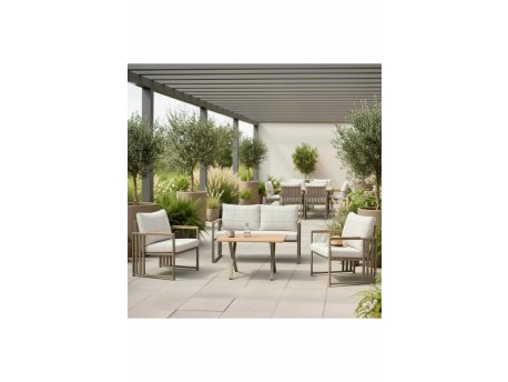 HANAH HOME Baštenska garnitura Fatsa 2+1+1 Beige