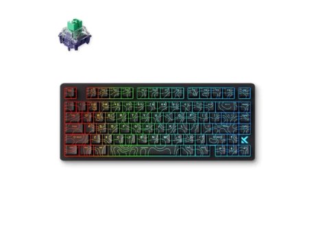 MCHOSE Gaming tastatura Jet 75 Black Topographic/KailH Magtetic God switch