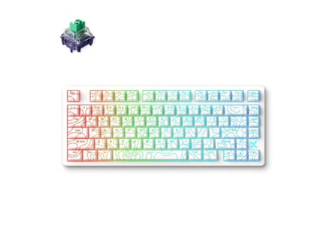 MCHOSE Gaming tastatura Jet 75 White Topographic/KailH Magtetic God switch