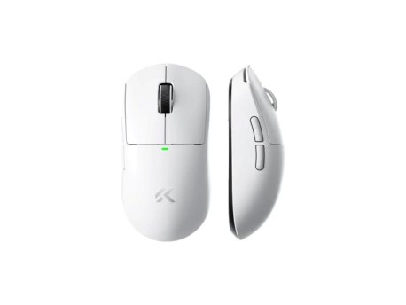 MCHOSE Bežični gaming miš A5 V3 Ultra White /PAW3395/8KHz pooling/Omron Mechanical