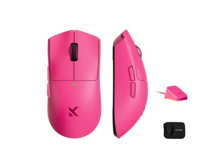 MCHOSE Bežični gaming miš K7 Ultra Rose Red /PAW 3950/8K Hz/Omron Mechanical