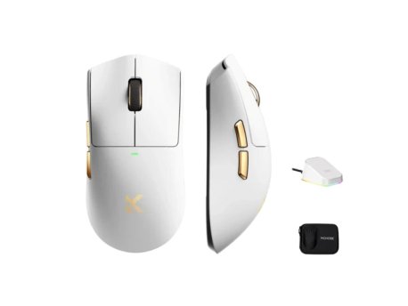 MCHOSE Bežični gaming miš K7 Ultra White God /PAW3950/8KHz pooling/Omron Mechanical