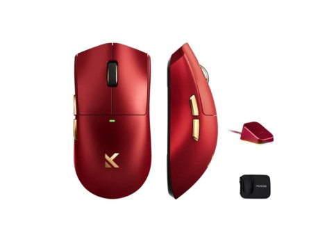 MCHOSE Bežični gaming miš K7 Ultra Iron Red /PAW 3950/8K Hz/Omron Mechanical