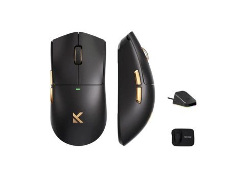 MCHOSE Bežični gaming miš K7 Ultra Black /PAW3950/8KHz pooling/Omron Mechanical