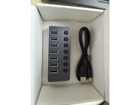 E-GREEN USB 3.1 tip C - HUB Superbrzi 7port USB 3.0 OUTLET