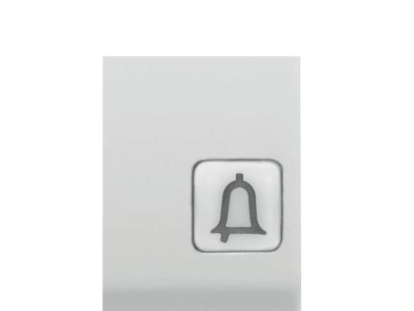 GEWISS GW10153 dugme sa simbolom prozora Bell Light 1 Normalno otvoren 1M 1P 16A Bela