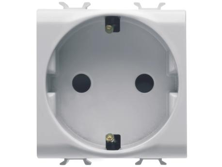 GEWISS GW10241 utičnica 250V AC - 2P + E 16A - 2 modula sjajna-bela