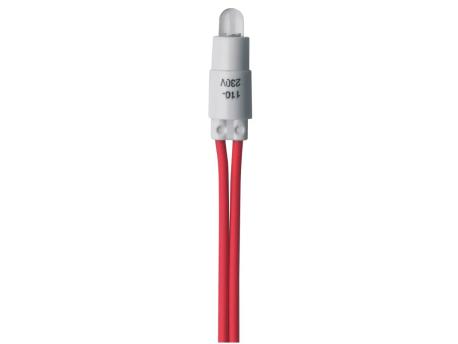 GEWISS LED klipna lampa sa priključnom žicom 10cm 230V AC crvena