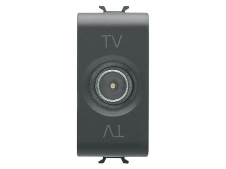 GEWISS GW12361 - Direct TV koaksijalna utičnica - Satin Black - ChoruSmart