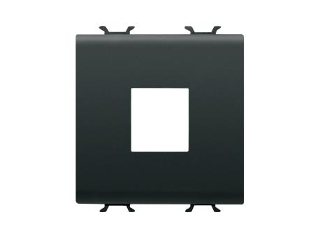 GEWISS GW12433 Leerdose 2M fuer RJ45-Modul Schvarz