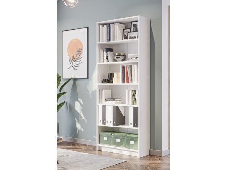 HANAH HOME Polica za knjige Bili 5 80