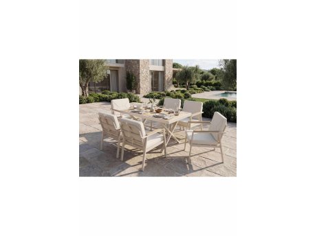 HANAH HOME Baštenska garnitura Monte Cream