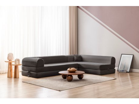 Atelier del Sofa Ugaona garnitura Legom Eco Anthracite