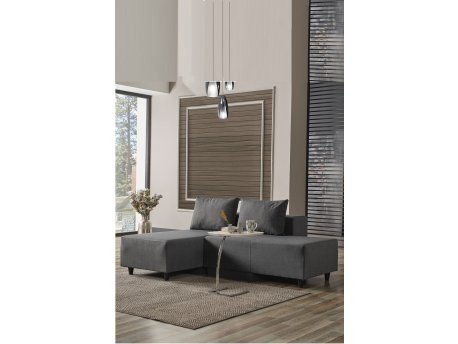Atelier del Sofa Ugaona garnitura Poly M Dark Grey