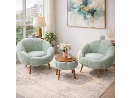Atelier del Sofa Fotelje i klub stočić Lida Wellsoft Green