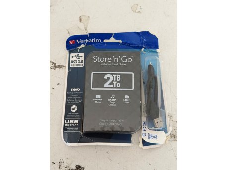 VERBATIM Store 'n' Go 2TB 3.0 2.5'' crni kocka 53195 eksterni hard disk OUTLET