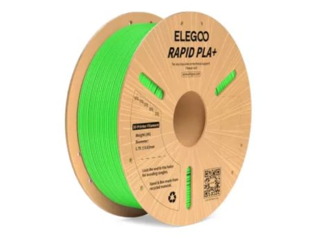 ELEGOO RAPID PLA+ 1.75mm Green 1kg-Paper Plate