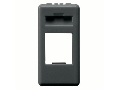 GEWISS GW21270 Adapter za kućište konektor za prenos podataka - AMP / Keistone priključak- 1 MODUL - sistem crna