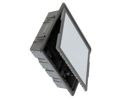GEWISS GW24617 podna izlazna kutija - inoks poklopac - sistem 32 modula