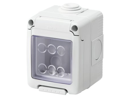 GEWISS GW27042 vodonepropusno kućište za sistemske uređaje - 2 gang - siva ral 7035 - ip55