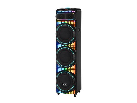 N/A Zvucnik bluetooth NDR-3260 100W 3*12 inca sa dva mikrofona crni