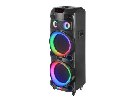 N/A Zvucnik Bluetooth NDR-7022 80W 2*12 inca sa dva mikrofona crni
