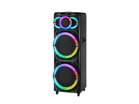 N/A Zvucnik bluetooth NDR-2270 100W 2*12 inca sa dva mikrofona crni