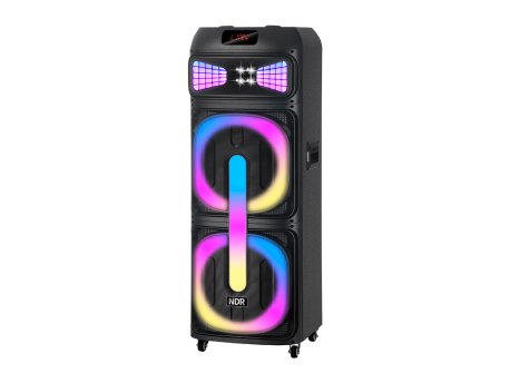 N/A Zvucnik bluetooth NDR-2250 100W 2*12 inca sa dva mikrofona crni