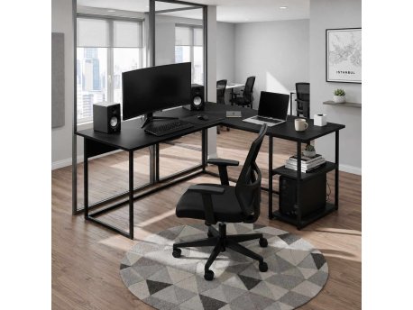 HANAH HOME Radni sto Kotor Black