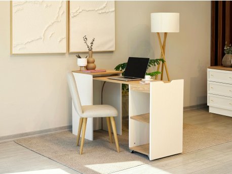 HANAH HOME Radni sto Modulo Oak Cream