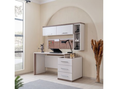 HANAH HOME Radni sto Milano Cream Brown