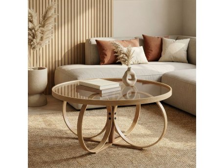 HANAH HOME Sto za dnevnu sobu Shimane Oak