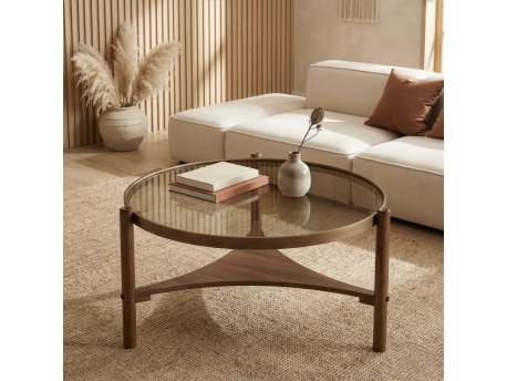 HANAH HOME Sto za dnevnu sobu Gifu Walnut