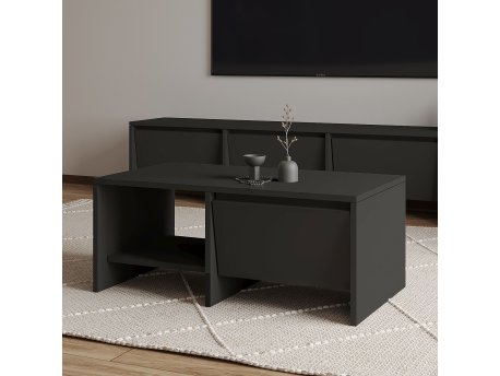 HANAH HOME Sto za dnevnu sobu Laris Anthracite