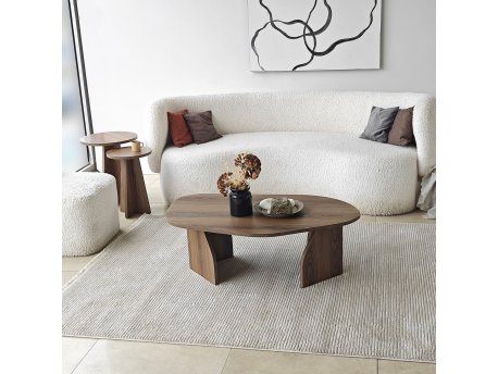 HANAH HOME Sto za dnevnu sobu Nova Walnut