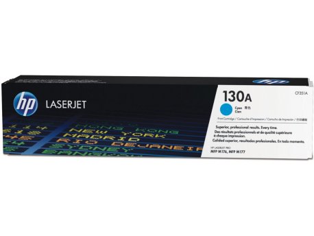 HP 130A Cyan Original LaserJet Toner Cartridge (CF351A)