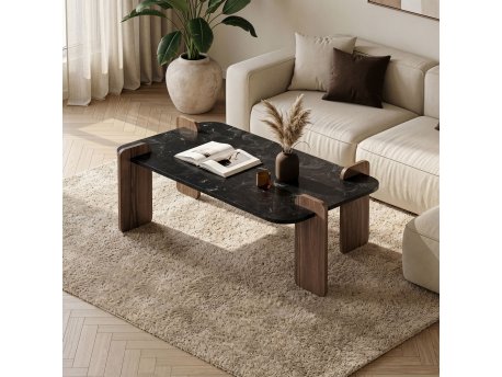 HANAH HOME Sto za dnevnu sobu Renard Lotus Venezia Walnut