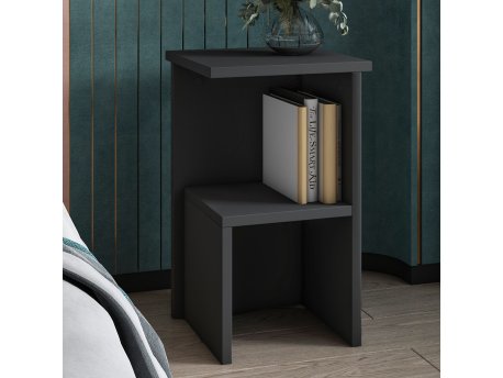 HANAH HOME Noćni stočić Roisin Anthracite