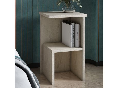 HANAH HOME Noćni stočić Roisin Travertine