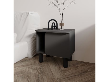HANAH HOME Noćni stočić River Anthracite