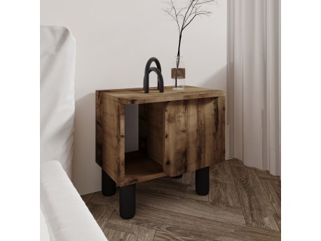 HANAH HOME Noćni stočić River Antique Walnut