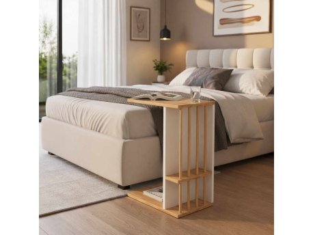 HANAH HOME Pomoćni stočić Pint 2 White Atlantic Pine
