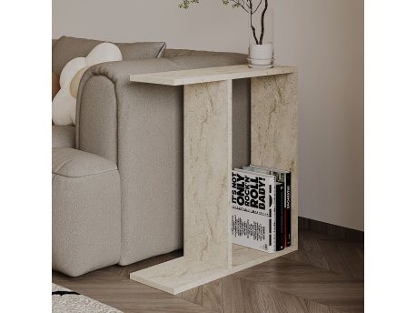HANAH HOME Pomoćni stočić Lotus Travertine