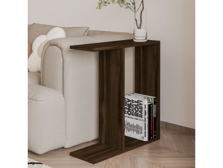 HANAH HOME Pomoćni stočić Lotus Walnut