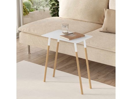 HANAH HOME Pomoćni stočić Jersey White